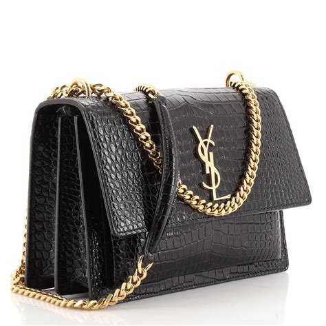 saint laurent crocodile bag